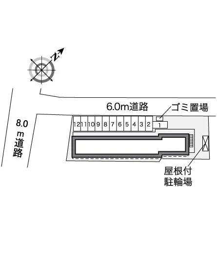 ★手数料０円★廿日市市可愛　月極駐車場（LP）